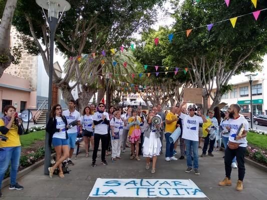 Manifestación de Salvar La Tejita