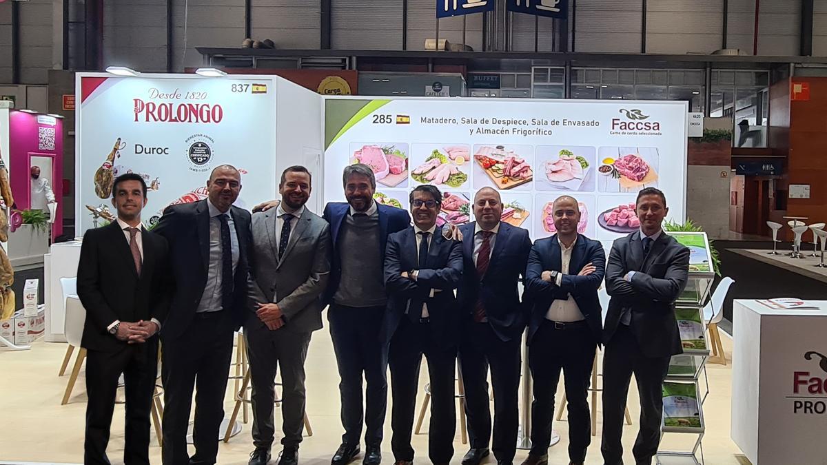 El equipo de Prolongo-Faccsa en la feria Meat Attraction 2022