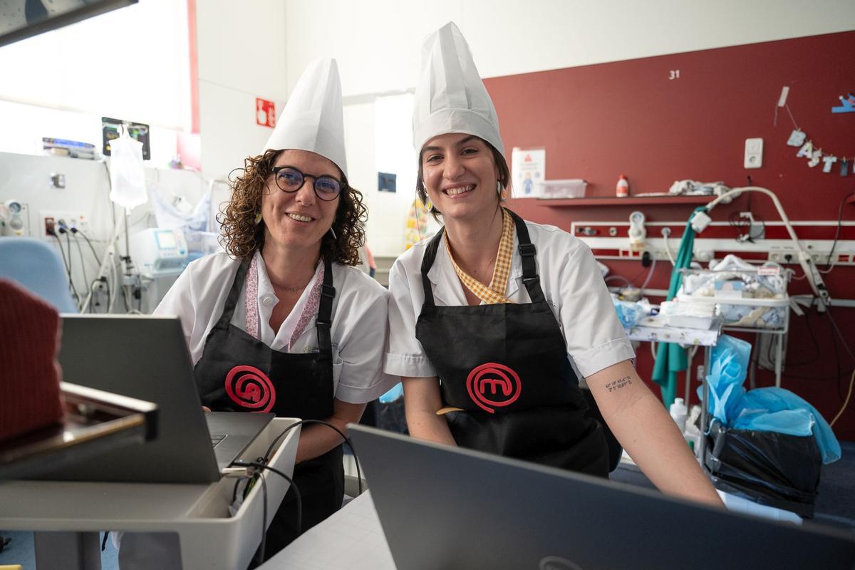 Los bebés ingresados en la UCI neonatal del Clínic se convierten en pequeños cocineros por Carnaval