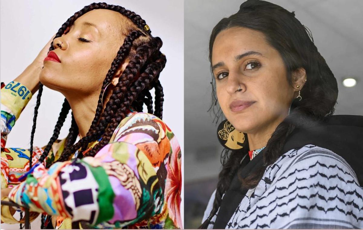 Las escritoras Lucía Asué y Safia El Aaddam