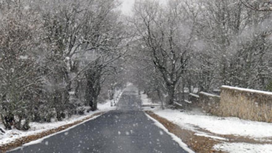 La nieve llega al norte de la provincia de Cáceres