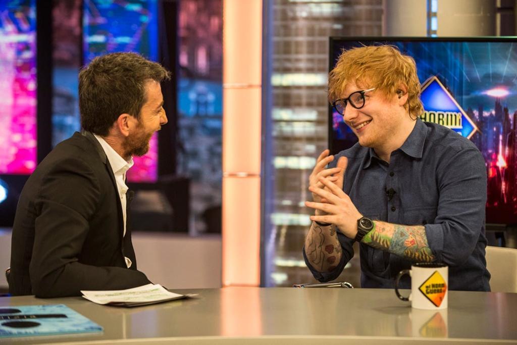 Ed Sheeran en 'El Hormiguero' con Pablo Motos