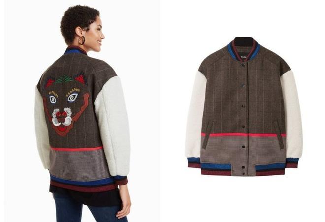 Bomber de Desigual que tiene Laura Escanes