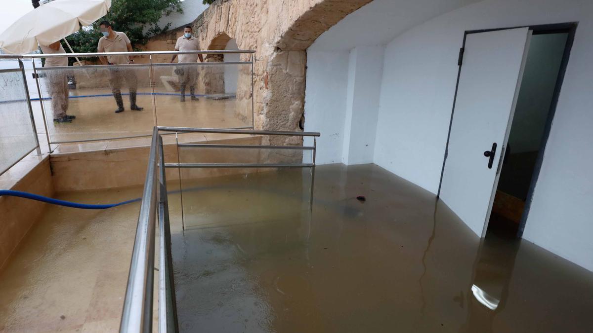 Imágenes de la lluvia en Ibiza