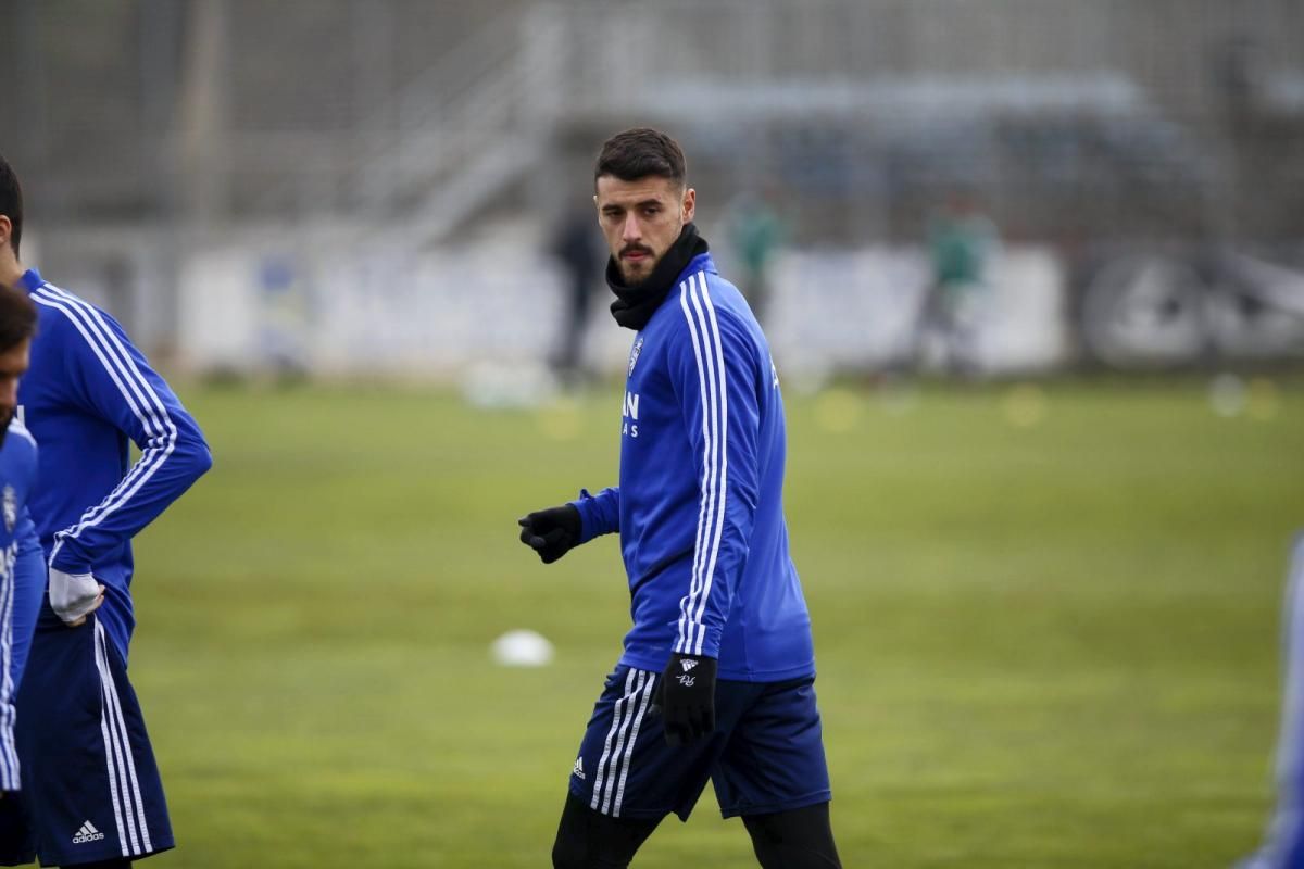 Entrenamiento del Real Zaragoza de hoy 24 de enero