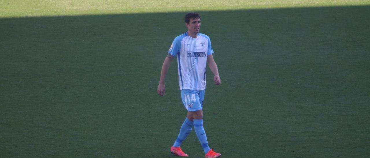 Stefan Scepovic, en su etapa como jugador del Málaga.