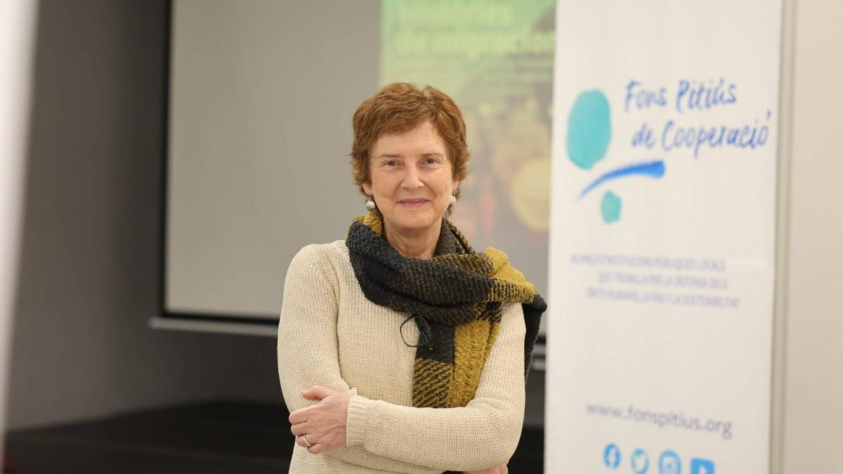 La coordinadora del Fons Pitiús de Cooperació, Fina Darder, ayer en el C19.