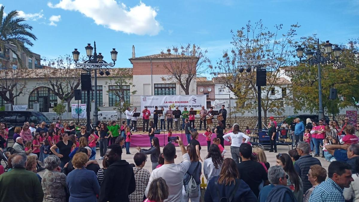 Trabada celebrada esta tarde en Aielo de Malferit.