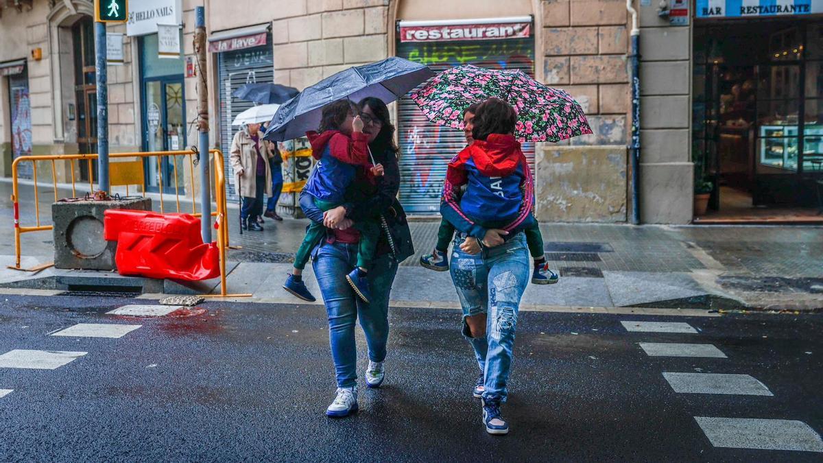 Lluvia en Barcelona