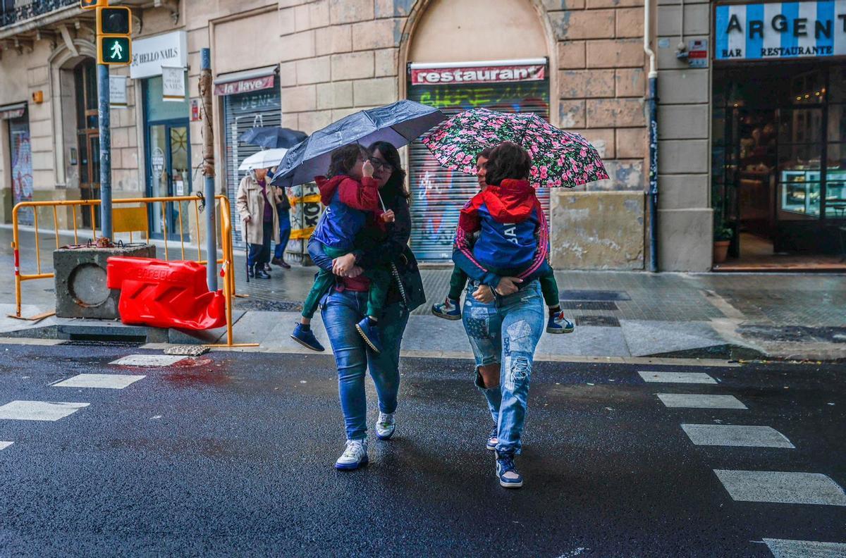 Lluvia en Barcelona