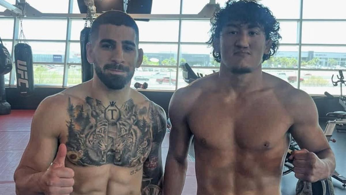 Topuria entrenando en el Performance Institute de la UFC en Las Vegas