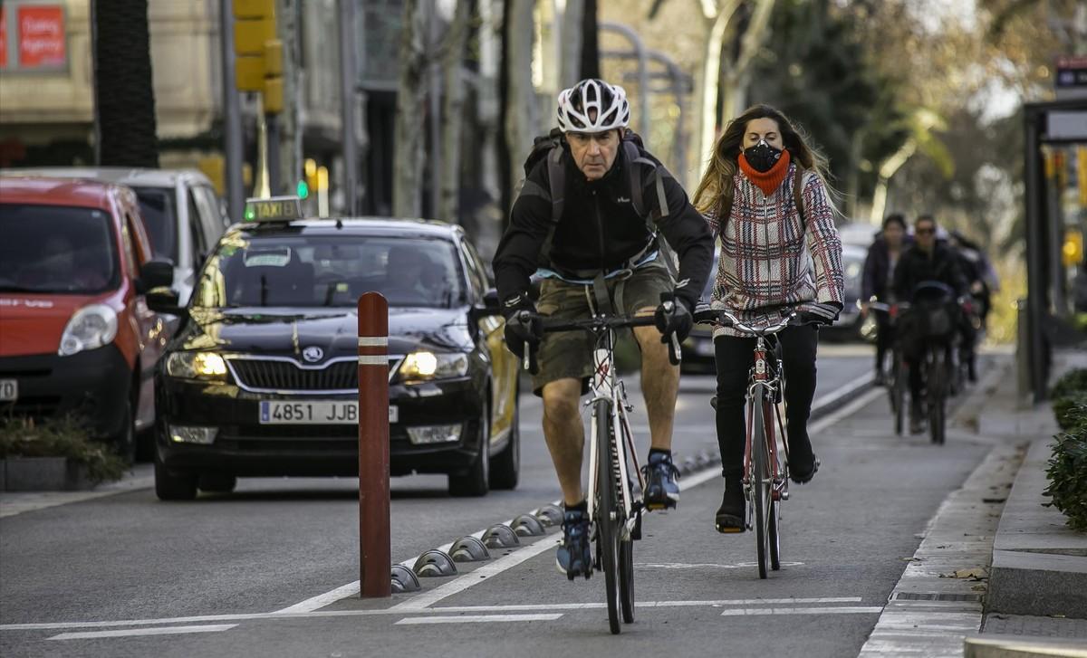 Carril bici de la Diagonal.