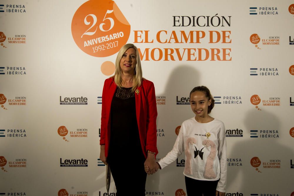 Gala 25 Aniversario Levante-EMV Edición Camp de Morvedre. Falleras Mayores de Federación Junta Fallera de Sagunt, María del Mar Gimeno y Andrea Escrivá