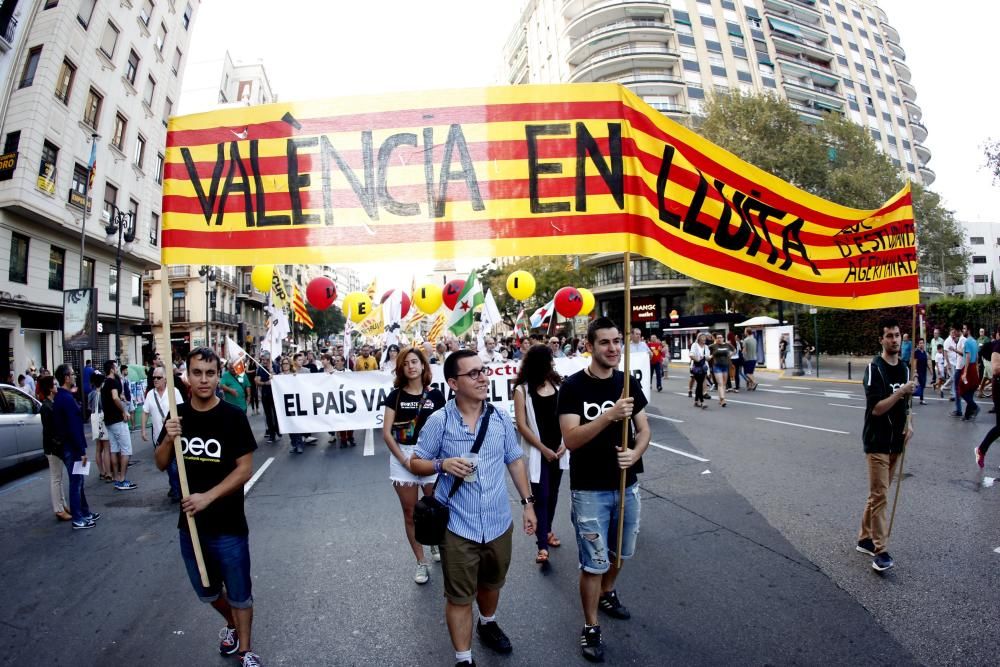 Manifestación de la Comissió 9 d'Octubre