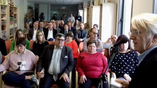 Acte d'inauguració de la seu de Santa Cristina.