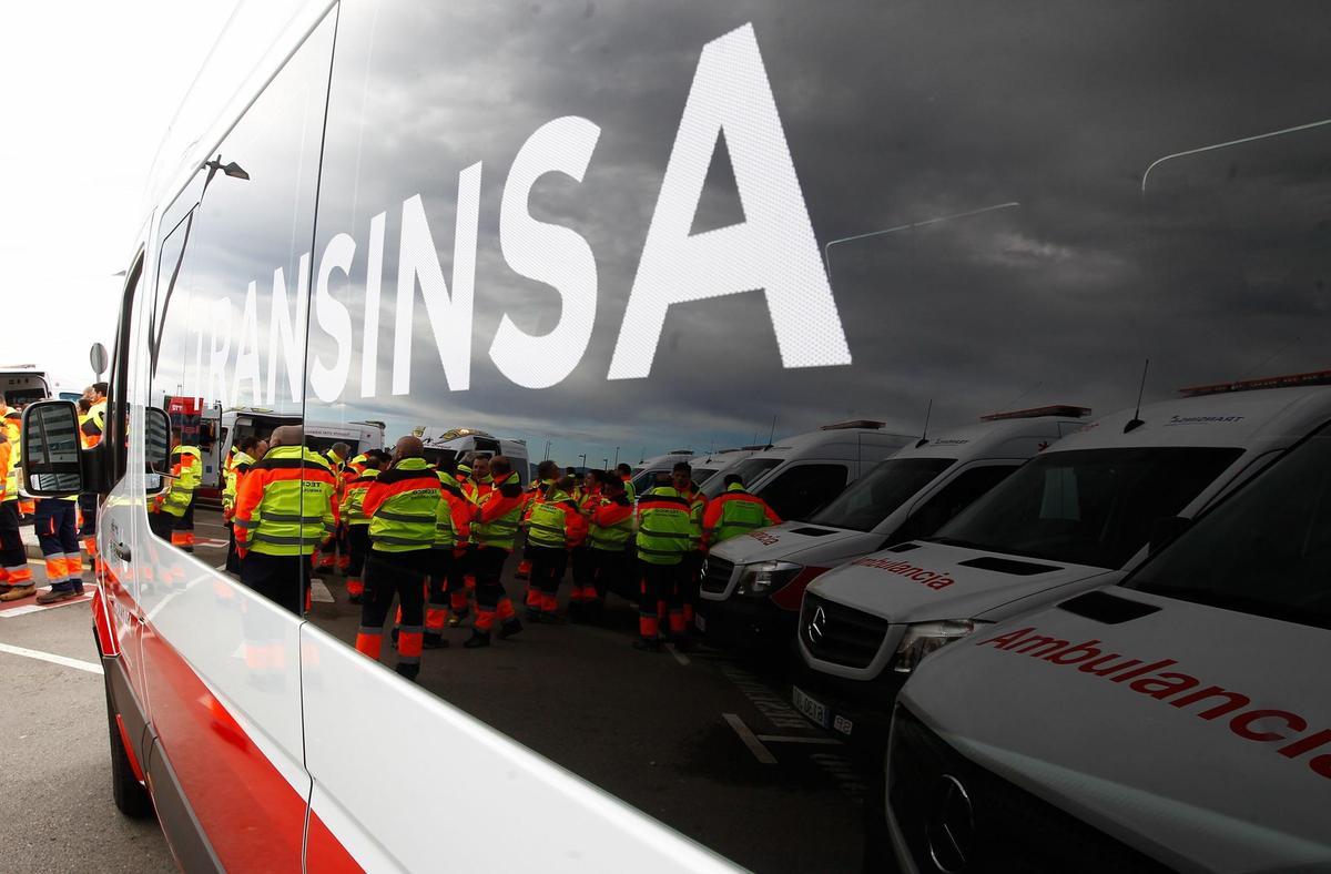 Una ambulancia en una imagen de archivo