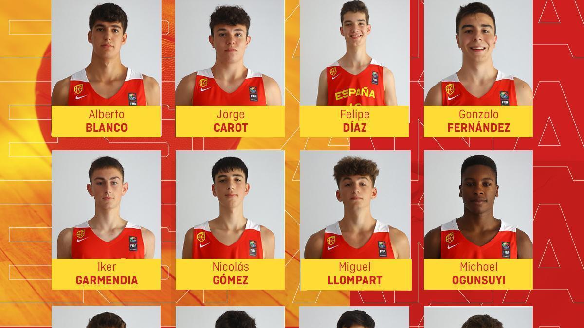 La lista de los convocados por la selección española sub-16 masculina