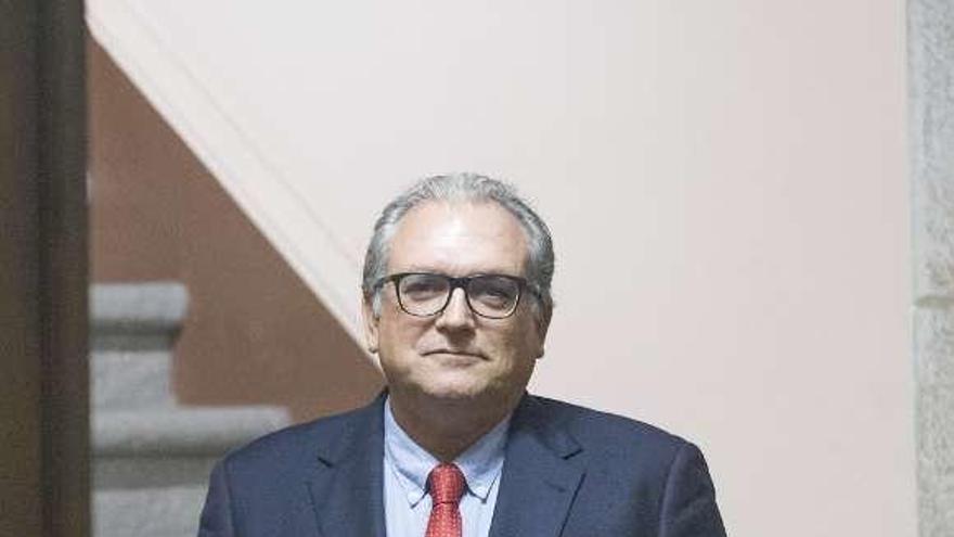 Antonio Huerta, en el Instituto José Cornide.