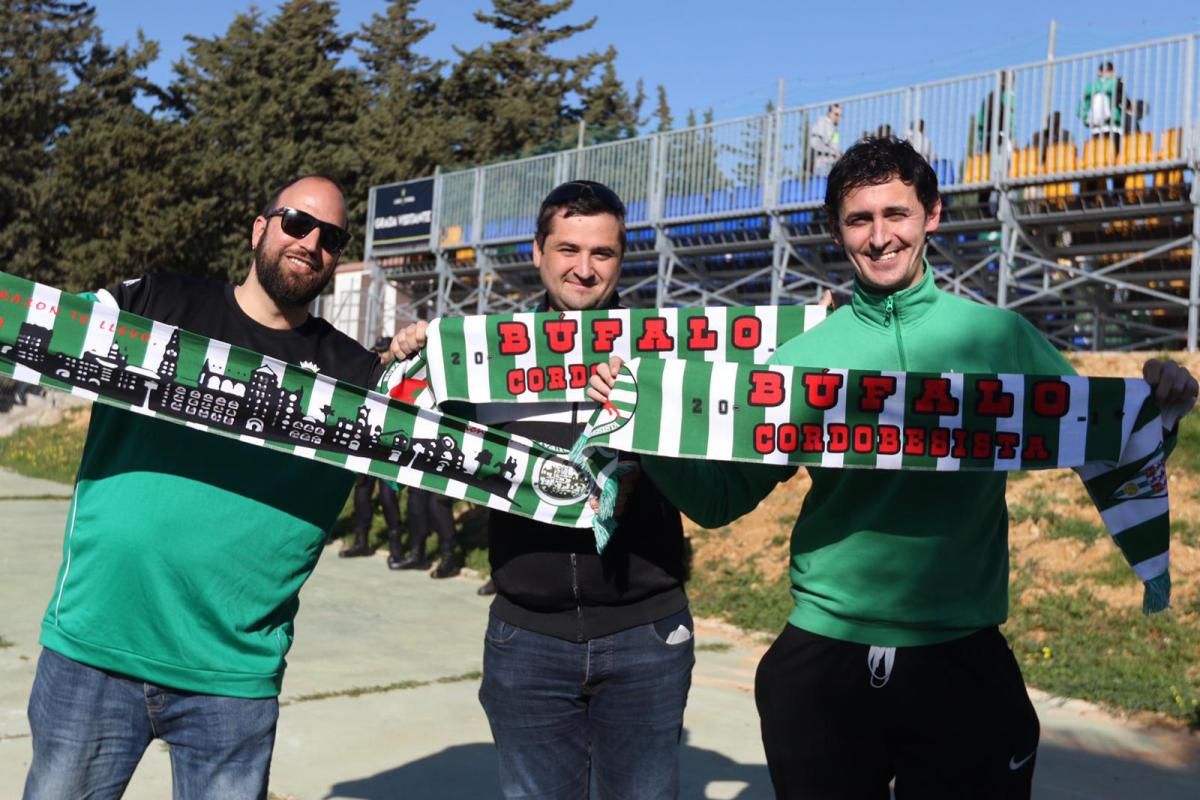 La afición cordobesista, con su equipo en Cádiz