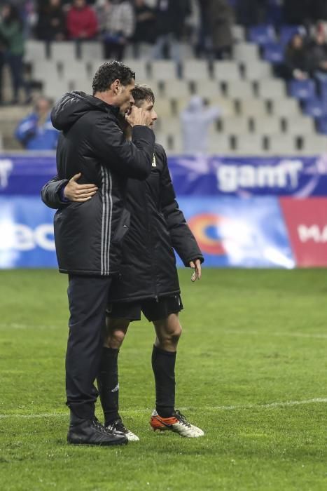 El partido entre el Real Oviedo y el Girona, en imágenes