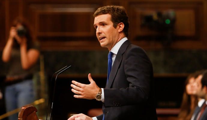 Intervención de Pablo Casado.