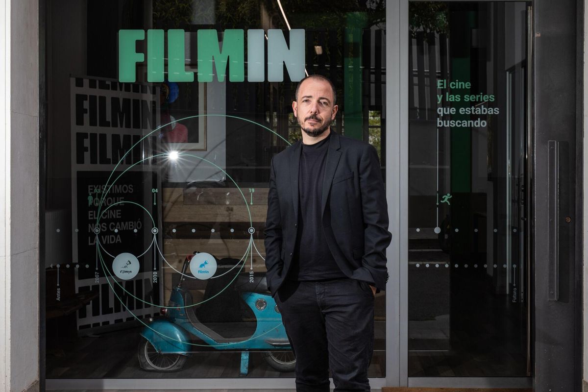 Jaume Ripoll, cofundador y director editorial de Filmin, en las oficinas. FOTO de ZOWY VOETEN