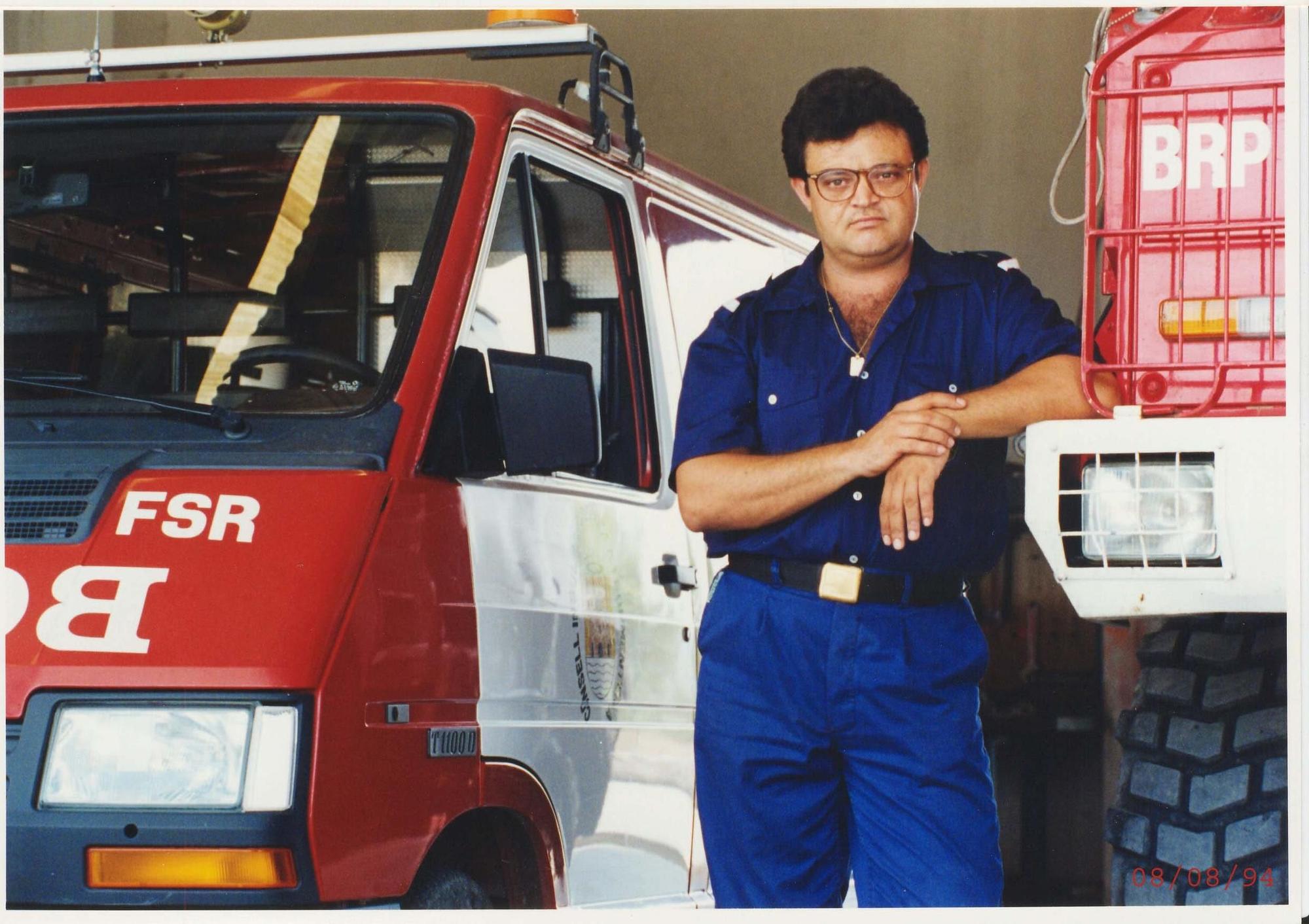 Imágenes de Bruno Roig Ribas, bombero de Ibiza que se jubila