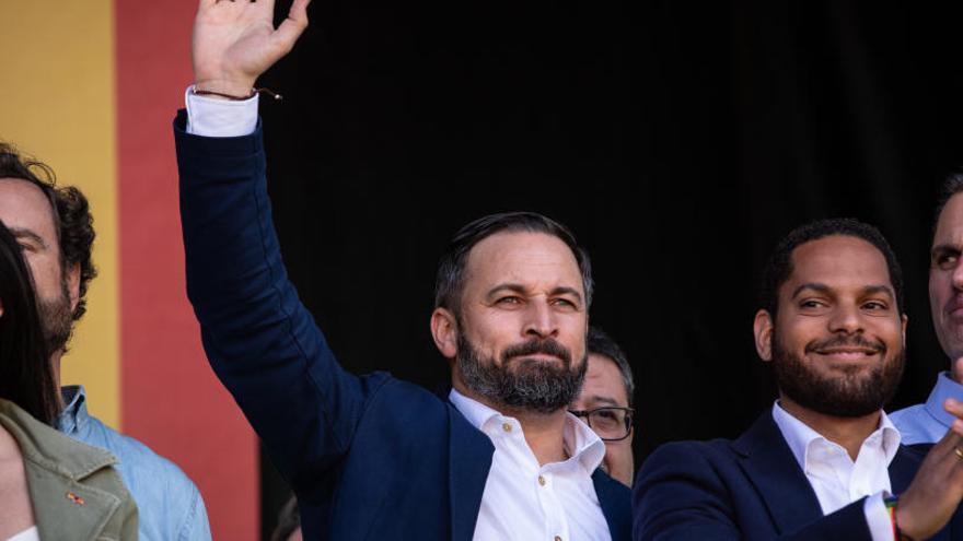 Abascal, durante el acto en Barcelona