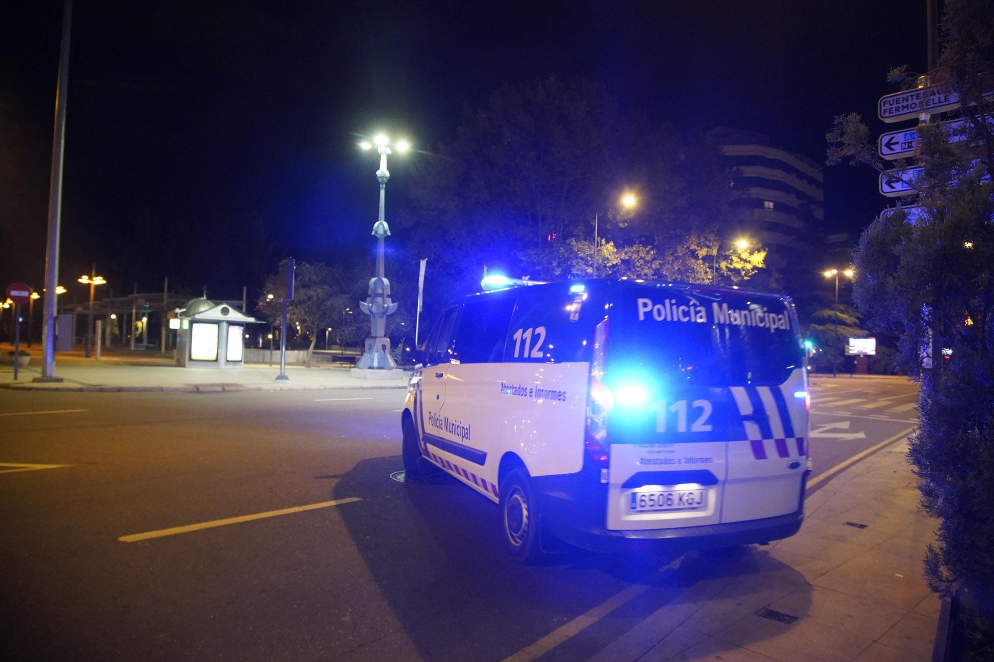 Así vigilan los Fuerzas y Cuerpos de Seguridad el primer toque de queda en Zamora