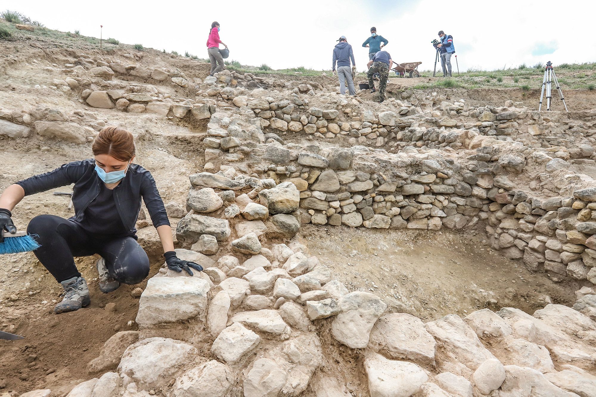 Excavaciones arqueológicas en el yacimiento de Los Saladares