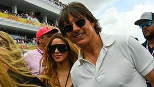 Shakira y Tom Cruise, juntos en las carreras en Miami