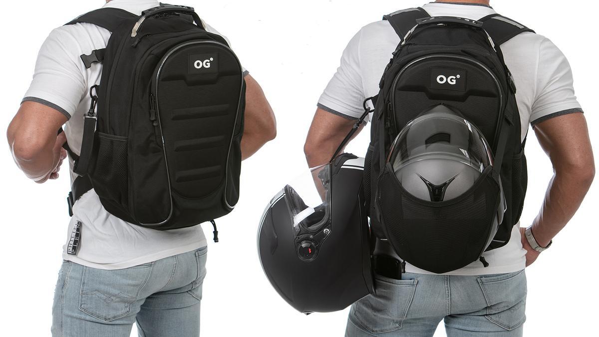 OG, mochilas de diseño para llevar dos cascos de moto