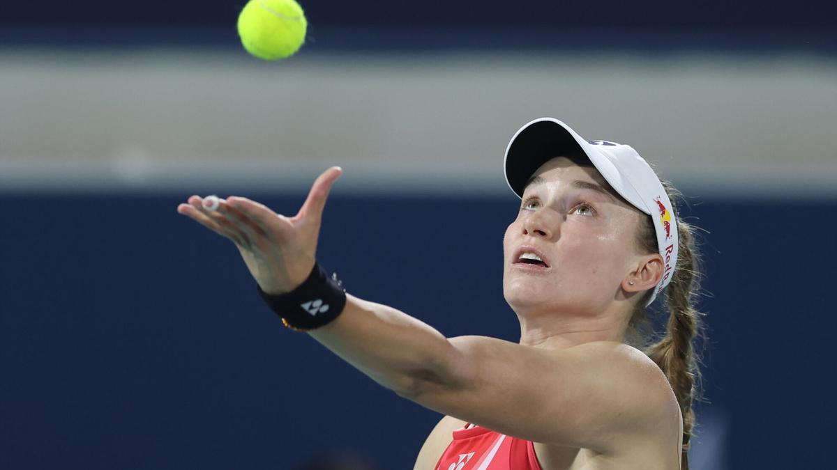 Elena Rybakina, durante un partido