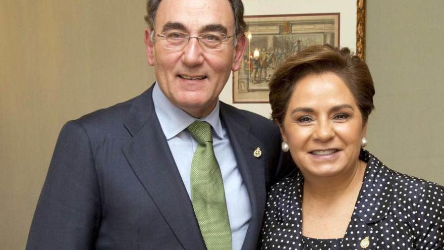 Sánchez Galán y Patricia Espinosa.