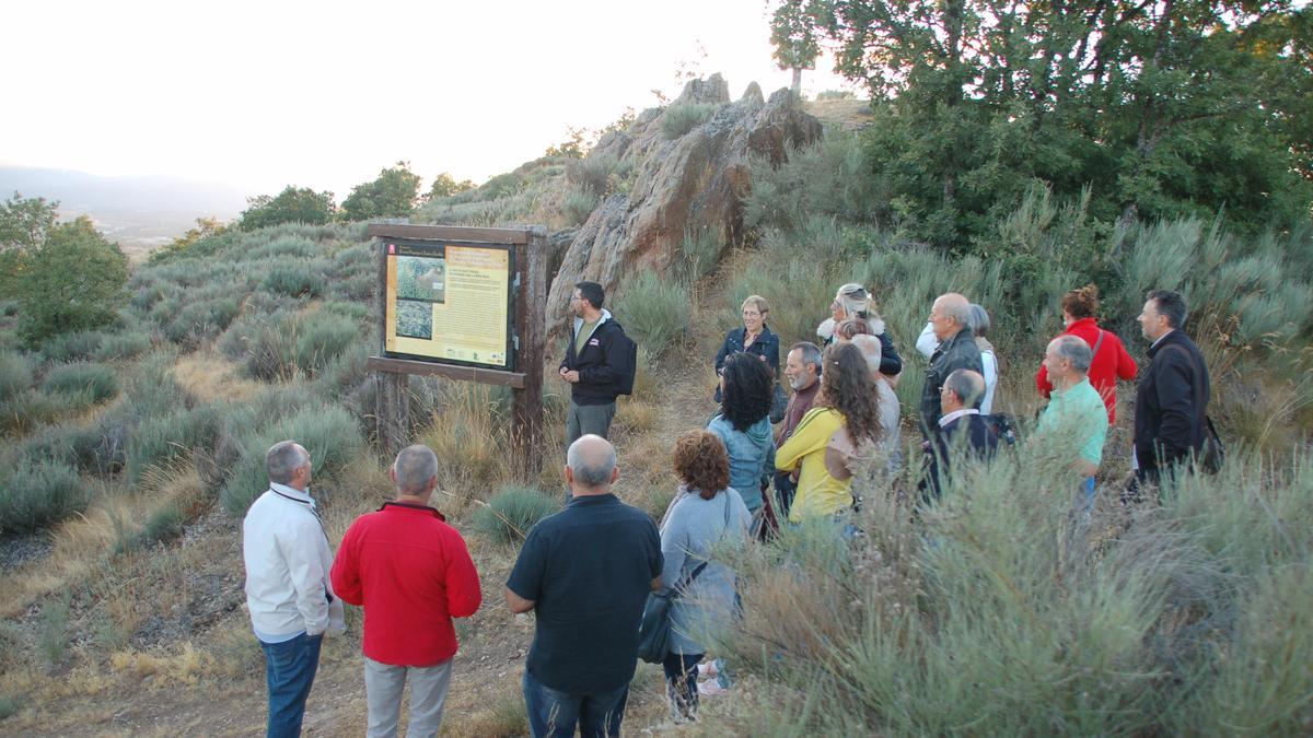 Visita al castro de Hermisende.