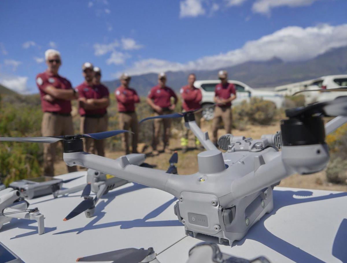Imagen de la muestra de un dron en vuelo.| | ED/LOT