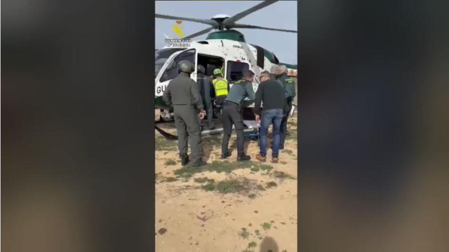 Rescatan a un hombre herido mientras practicaba senderismo en Buñol