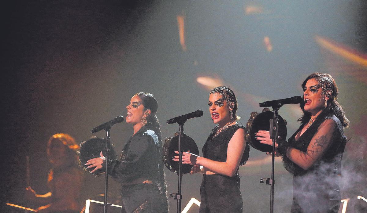 Tanxugueiras, el trío gallego que rozó la victoria en Benidorm Fest 2022.