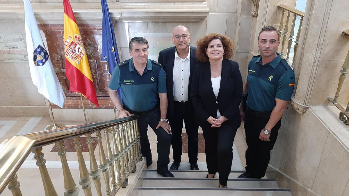 Homenaje al guardia civil que rescató a un bañista en Valdoviño