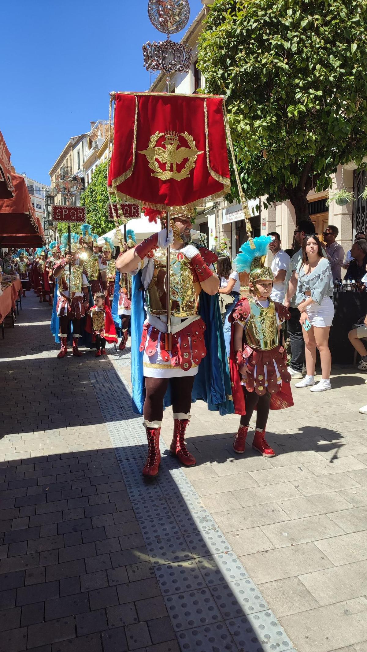 Centuria romana participante en el desfile de Baena.