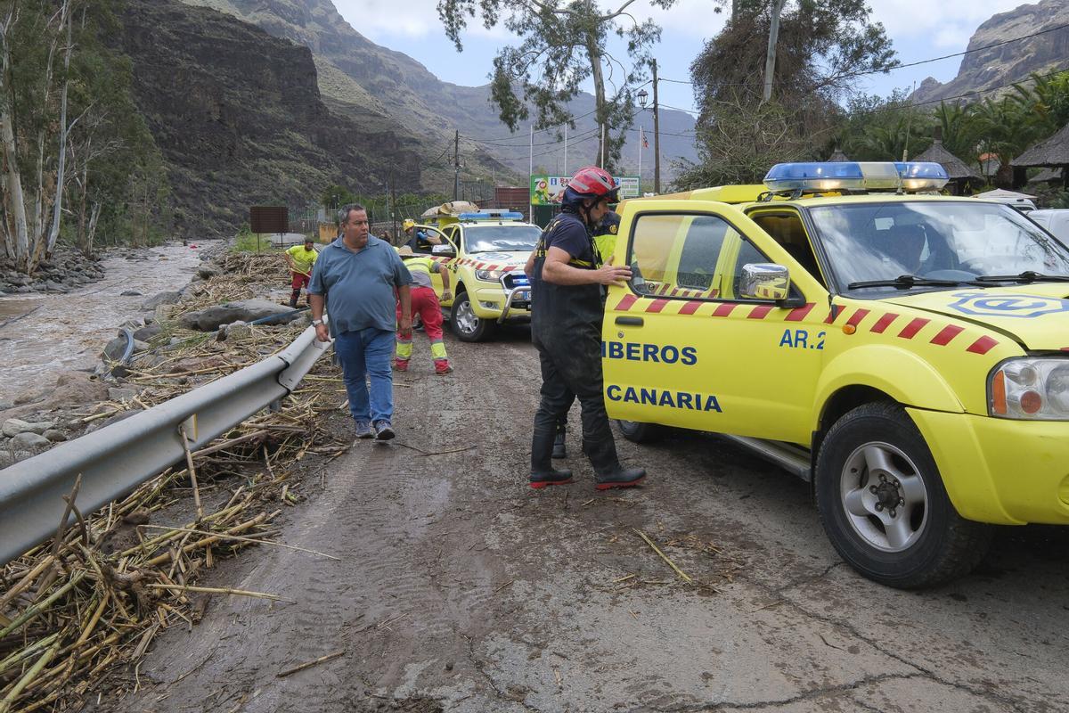 El impacto de la borrasca Therese en Mogán (Gran Canaria, 20/03/2026)