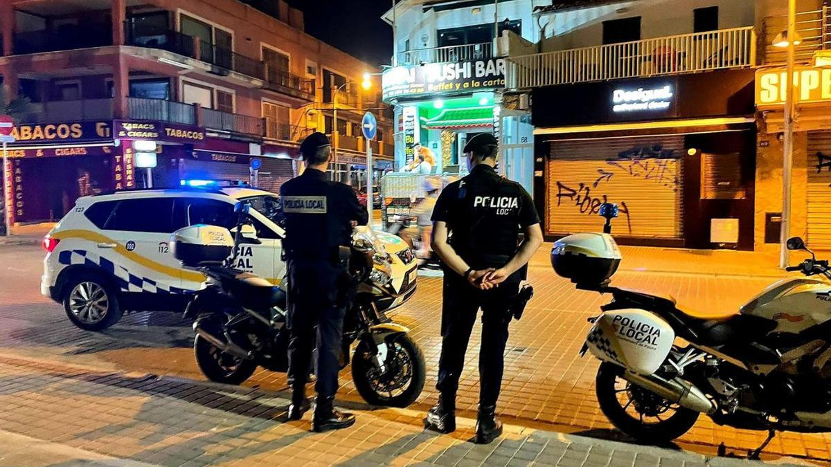 Los agentes levantaron ocho actas por turismo de excesos en colaboración con el Consell. | POLICÍA LOCAL DE PALMA