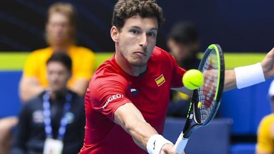 El tenista Pablo Carreño, durante la ATP Cup.