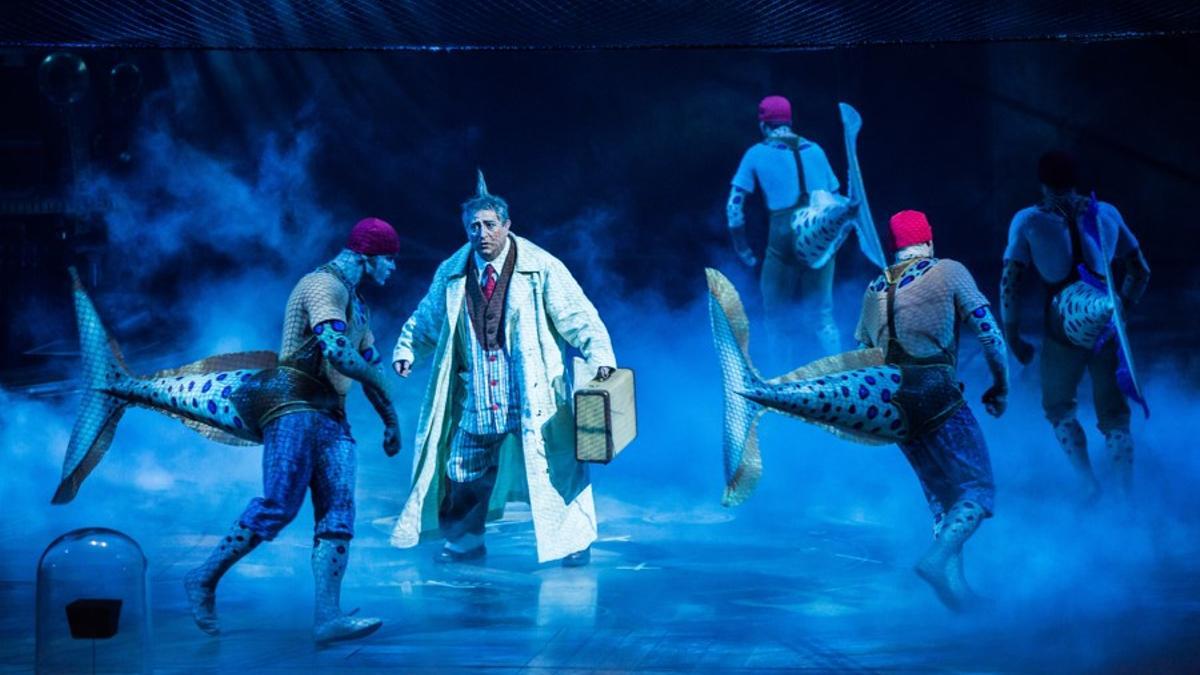 Personajes durante el espectáculo.