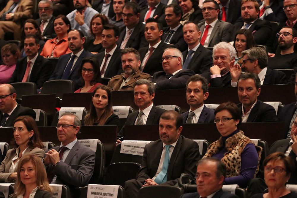 El Palacio de Congresos de Málaga acoge el acto institucional de celebración del aniversario de la tecnópolis malagueña, con la presencia de la presidenta de la Junta