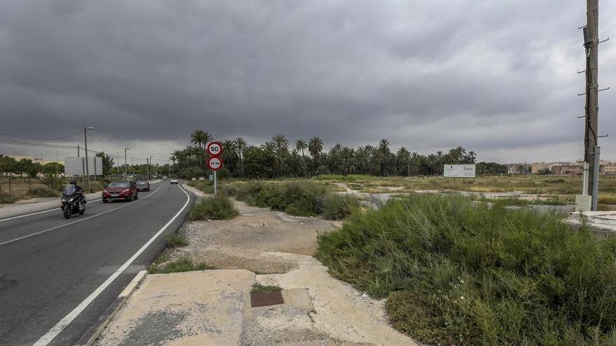 El PSOE de Elche promete transformar el solar del Camino del Pantano en un gran parque con anfiteatro