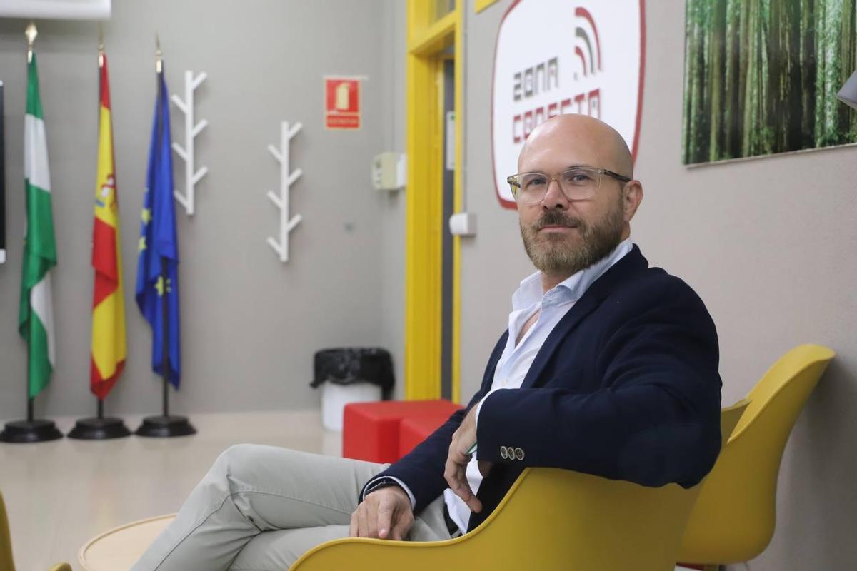 Florentino Santos, en el IES El Tablero de Córdoba.