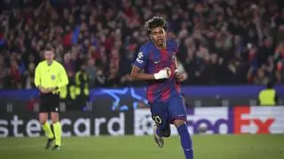 El zarpazo de Lamine Yamal a Mbappé en Champions League