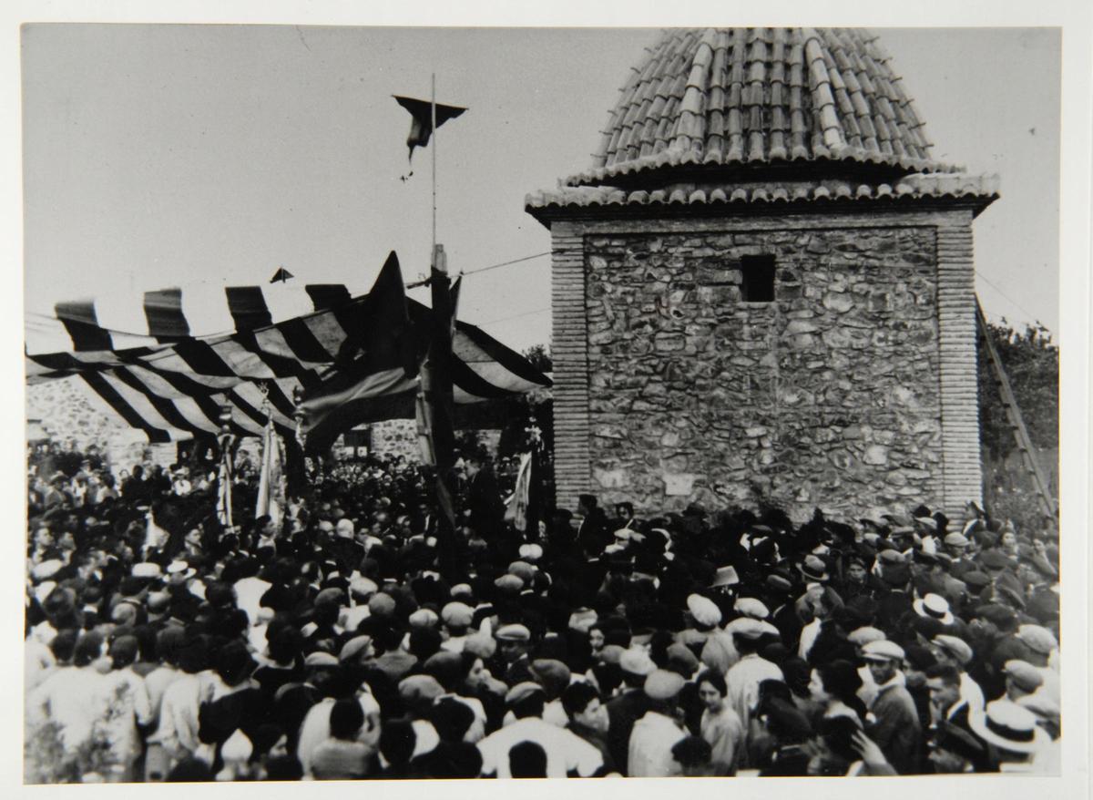 Inauguración de la restauración de la ermita de san Jorge el 9 de octubre de 1927.