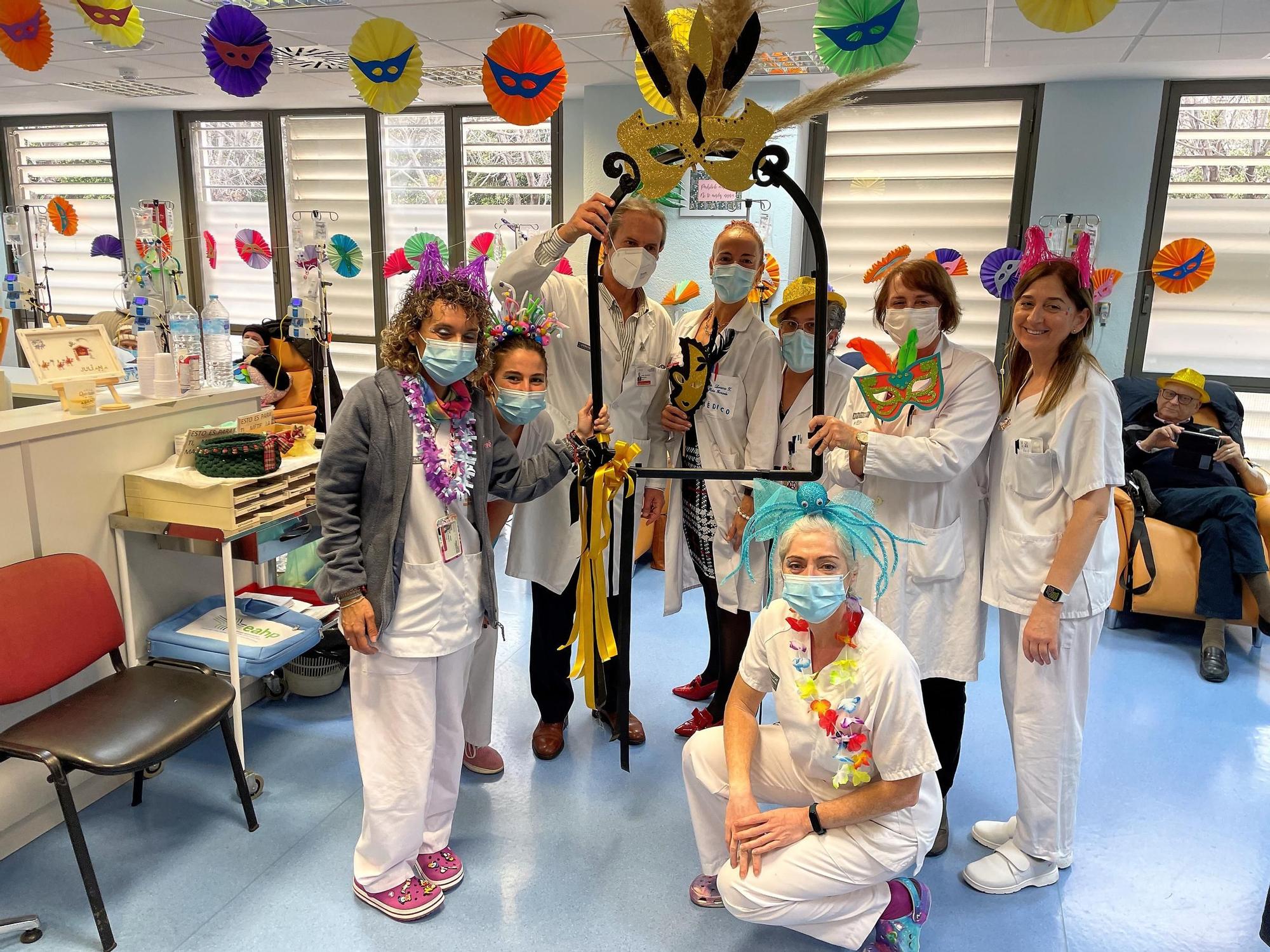 Carnaval en Oncología del Hospital de Sant Joan
